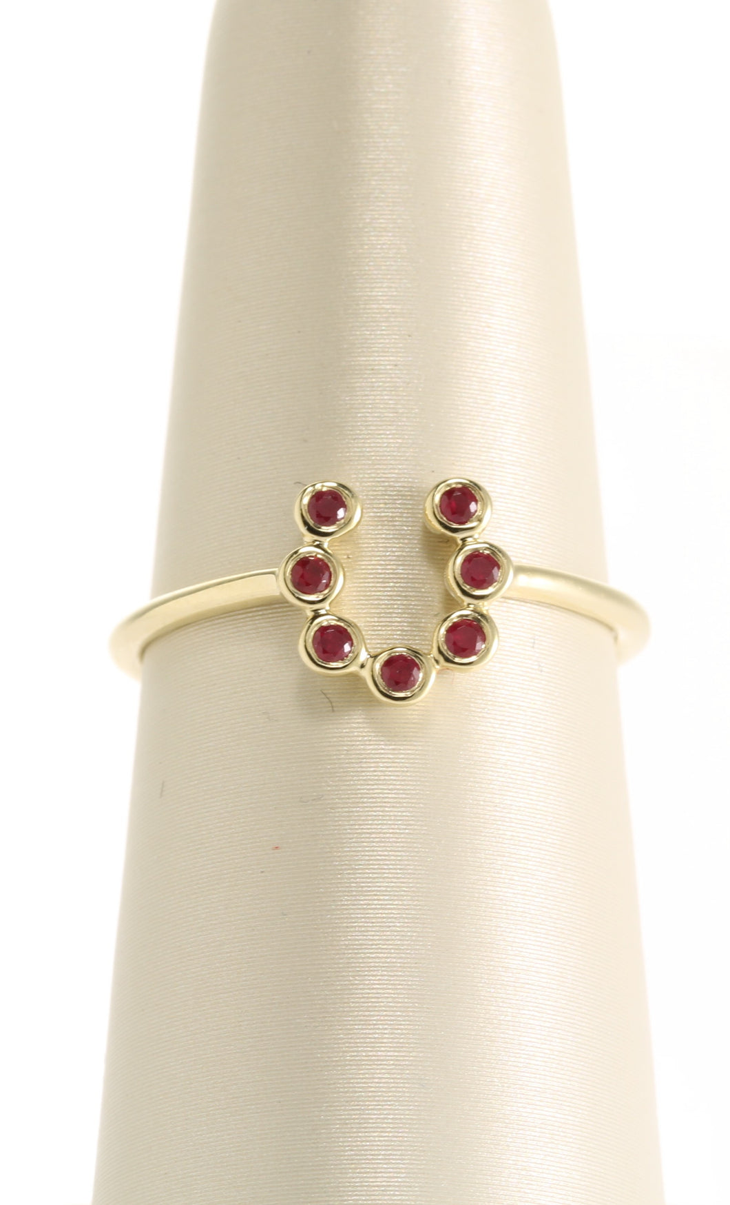 Ruby Horseshoe Ring