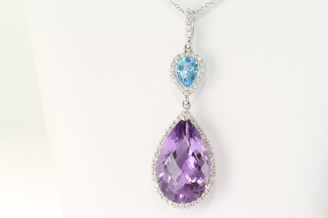 Double Pear Necklace