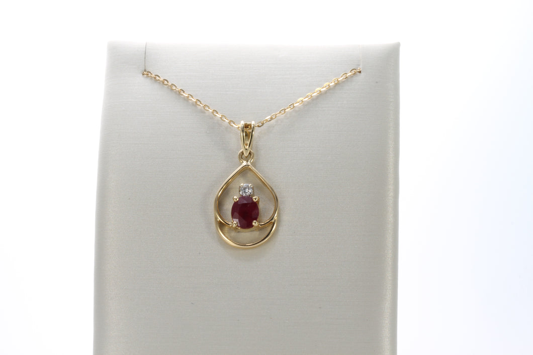 Ruby and Diamond Necklace