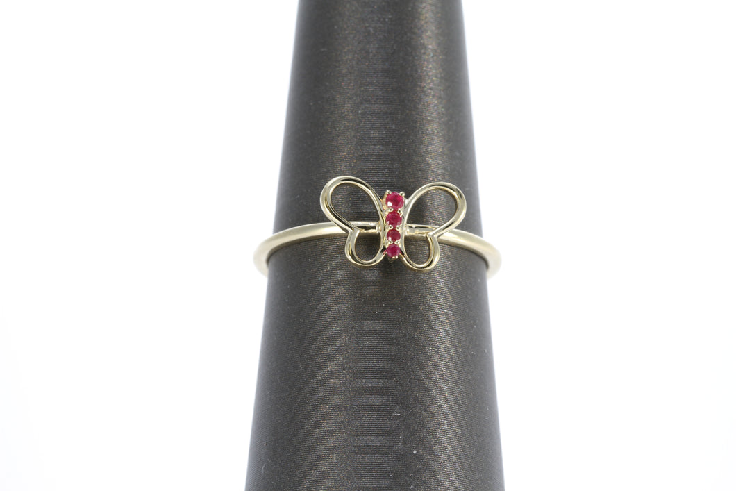 Ruby Butterfly Ring